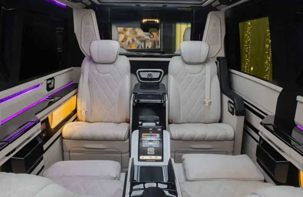 sieges mercedes sprinter luxe avec chauffeur
